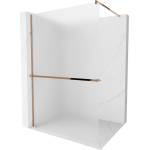Mexen Kioto+ душ преграда с рафт Walk-in 90 x 200 см, матирано стъкло, розово злато (800-090-121-60-30)