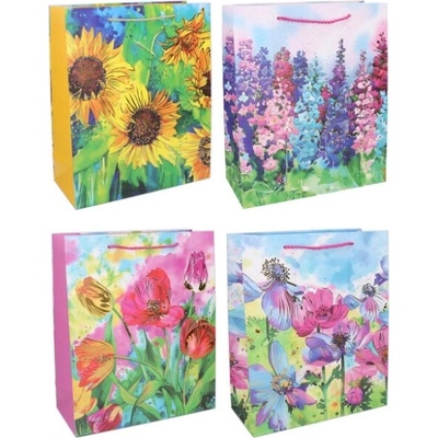 Taška darčeková Kvety 18x8x23cm -