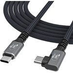 Wozinsky Здрав USB4 кабел с Thunderbolt 4 за устройства с USB-C порт - Wozinsky Thunderbolt 4 USB4 USB-C to USB-C Angled Cable 240W (черен) (150 см) (WPS1-UY41S)