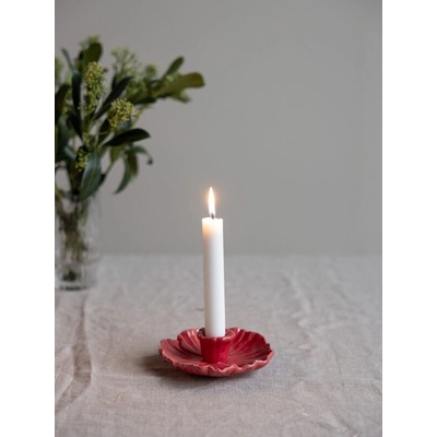 Keramický svícen Botanik Red 13 cm Storefactory Scandinavia