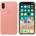 Apple Оригинален гръб Apple Leather Cover за iPhone X/XS - Pink Sand, MRGH2ZM/A
