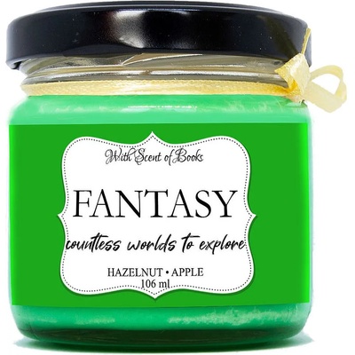 With Scent of Books Ароматна свещ - Fantasy, 106 ml (FC106)