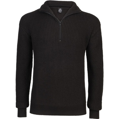 Brandit Marine pullover Troyer sveter čierny