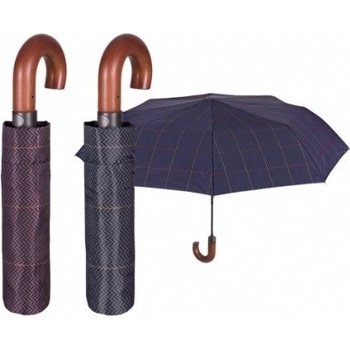 PERLETTI Pánsky automatický skladací dáždnik 9352 hnedá