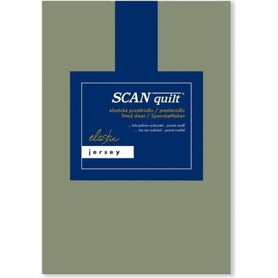 SCANquilt plachta Jersey Elastic Lycra khaki 90x200