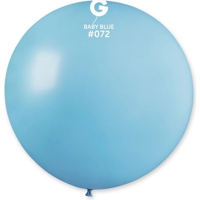 Gemar Кръгъл пастелен балон 80 см бебешко синьо