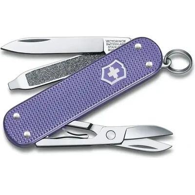 Victorinox Швейцарски джобен нож Victorinox Classic Alox Electric Lavender (0.6221.223G)