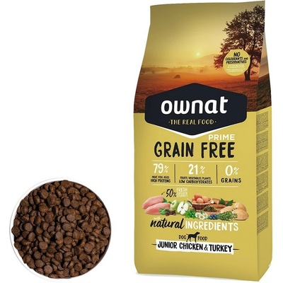 Ownat GF Prime Junior Chicken & Turkey 12 kg