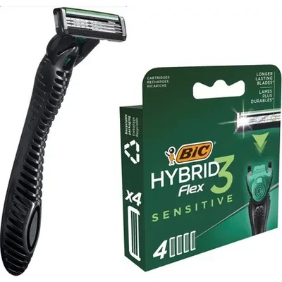 BIC НОЖЧЕТА flex 3 hybrid sensitive БЛ4 bic (bic 921177)