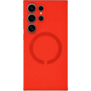 Tactical MagForce Aramid Bloody Mary Limited Edition Case - кевларен кейс с MagSafe за Samsung Galaxy S24 Ultra (червен)