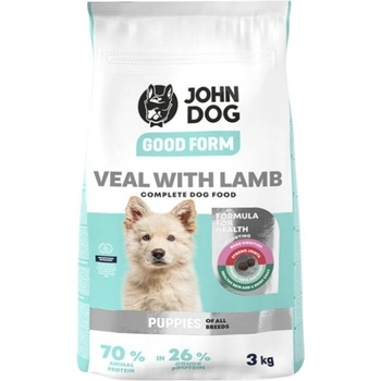 John Dog Good Form Puppy Veal with Lamb 3 kg