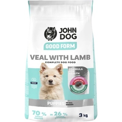 John Dog Good Form Puppy Veal with Lamb 3 kg
