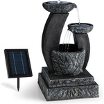 Blumfeldt FANTAGHIRO, градински фонтан, декоративен фонтан, 3W SOLAR LED полиресин каменен вид (SOL1-Fantaghiro) (SOL1-Fantaghiro) - klarstein