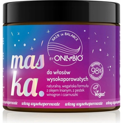 OnlyBio maska pre vlasy s vysokou pórovitosťou 400 ml