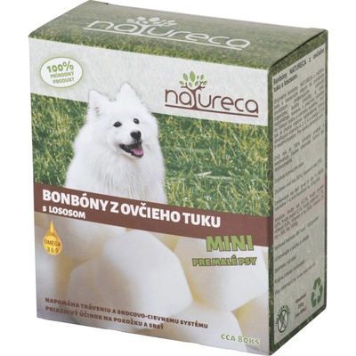Natureca bonbony z ovčího tuku s lososem Mini 250 g