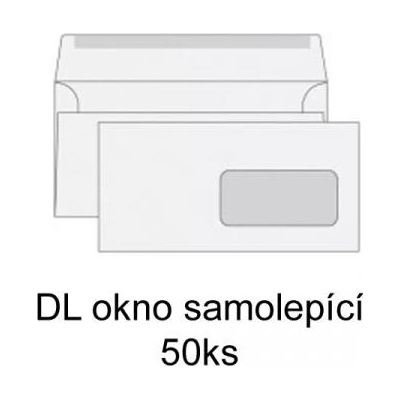 Obálka DL/50 s oknem KRPA samolepící