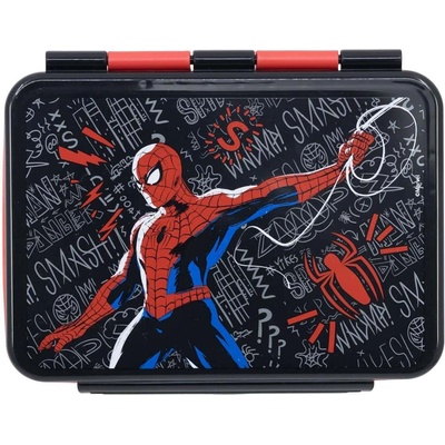Marvel Olovrantový box Spiderman Black Board 1100 ml