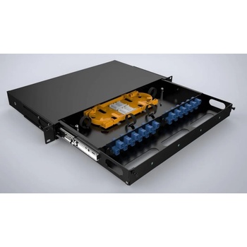 Conneu Оптичен пач панел (ODF) за 24 симплексни SC адаптера, изтеглящ се, незареден, Conneu (CNOP-999306)