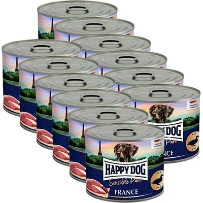 Happy Dog Ente Pur France kačacie 12 x 200 g