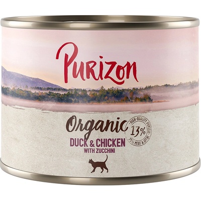 Purizon Organic kačacie a kuracie s cuketou 6 x 200 g