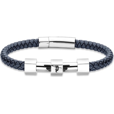 Police Náramok Hardvér Silver Blue PEAGB2214921