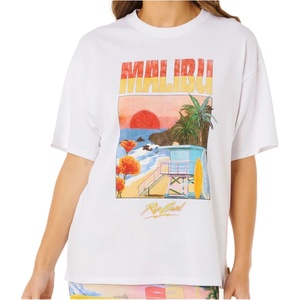Rip Curl Дамска тениска Rip Curl Women's Hayley O Heritage Tee T-shirt - Optical White (916-5861-0115)