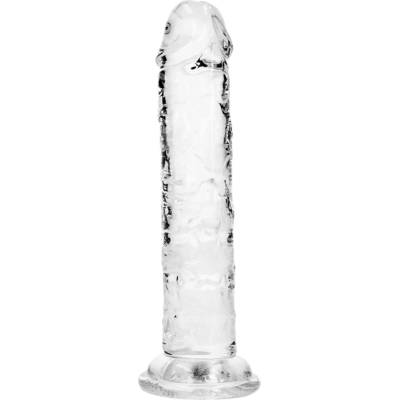 RealRock realistické dildo s přísavkou průhledné 12,7 cm