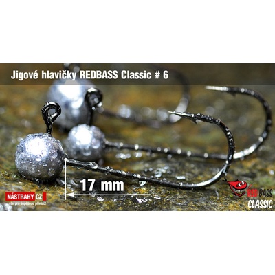 NASTRAHY.cz Jigová hlavička REDBASS Classic #6 17 mm 1,0 g 5 ks