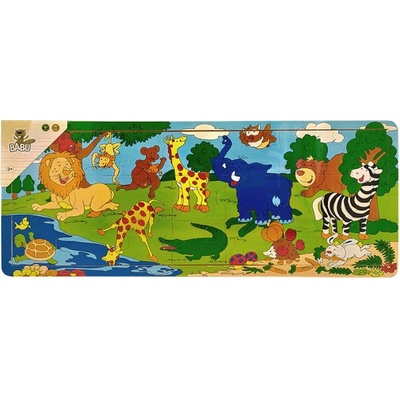 Babu doskové puzzle Zoo 21 dielov