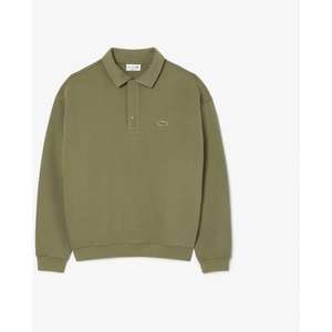 Lacoste Блуза Lacoste Loose-Fit Pique Sweatshirt - Green