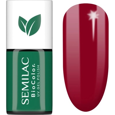 Semilac UV Hybrid BioColor gelový lak na nehty s použitím UV/LED lampy odstín 729 Dark Cherry 7 ml