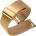 Trender Каишка Trender - Steel, 20 mm, златиста (TR-ST20GD)