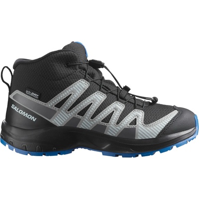 Salomon Детски туристически обувки Salomon Kid's XA Pro V8 Mid Waterproof Walking boots - Black / Monument / French Blue - размер 37 (EU) (702-4206-0120)