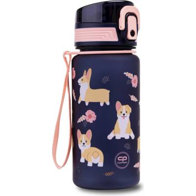 CoolPack fľaša na pitie so psími motívmi pre dievčatá 400 ml