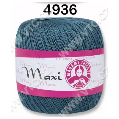 MADAME TRICOTE PARIS Příze Maxi - klasická i Metallic Maxi: 4936 Zelenomodrá