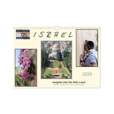ISRAEL Wall DIN A4 landscape CALVENDO 12 Month Wall CalvendoGT Color 2026