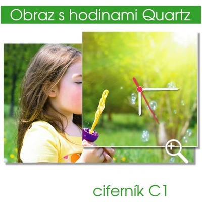Obraz s hodinami z vlastní fotografie 90 × 60 cm - C1