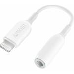 Anker Адаптер Anker от Lightning към 3.5mm аудио жак, 0.1m, бял (A8193H21)