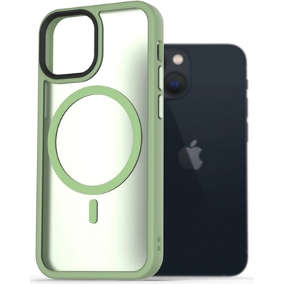 AlzaGuard Matte Case Compatible with MagSafe iPhone 13 Mini zelené