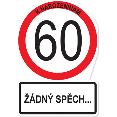 Albi Přání k narozeninám - Dopravní značka 60 let