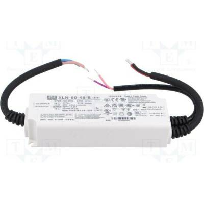 MEAN WELL XLN-60-48-B Napájecí zdroj: spínaný; LED; 60W; 48VDC; 0÷1,25A; 110÷305VAC; IP67