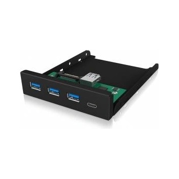 RaidSonic IB-HUB1418-i3 (schwarz, 3x USB 3.0 Type-A, 1x USB Type-C)