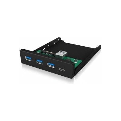 RaidSonic IB-HUB1418-i3 (schwarz, 3x USB 3.0 Type-A, 1x USB Type-C)