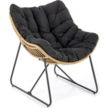 Halmar WHISPER, černá / přírodní