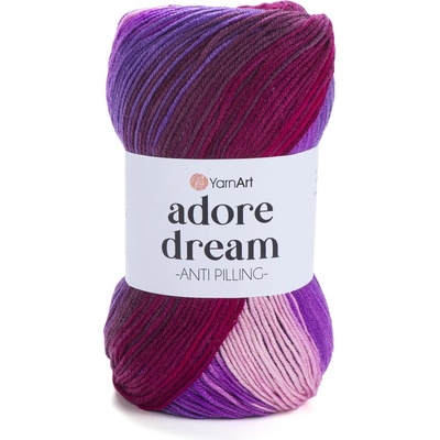 Yarn Art Adore Dream 1071 růžová, fialová, bordó