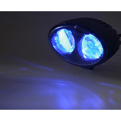CN LED výstražné bodové světlo modré 12-48V