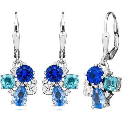 JVD Strieborné visiace náušnice so zirkónmi SVLE0904SH8MZ00