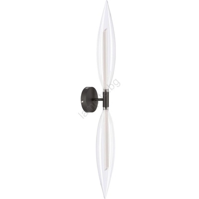 Candellux Настенна лампа NORDIC 2xG9/5W/230V черна/прозрачна (CA1202)