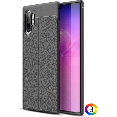 Samsung Galaxy Note 10 Pro / Note10+ Удароустойчив Litchi Skin Калъф и Протектор