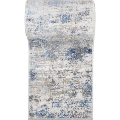 Nej-koberce Portland G509B bílý / tmavě modrý metráž 70 cm